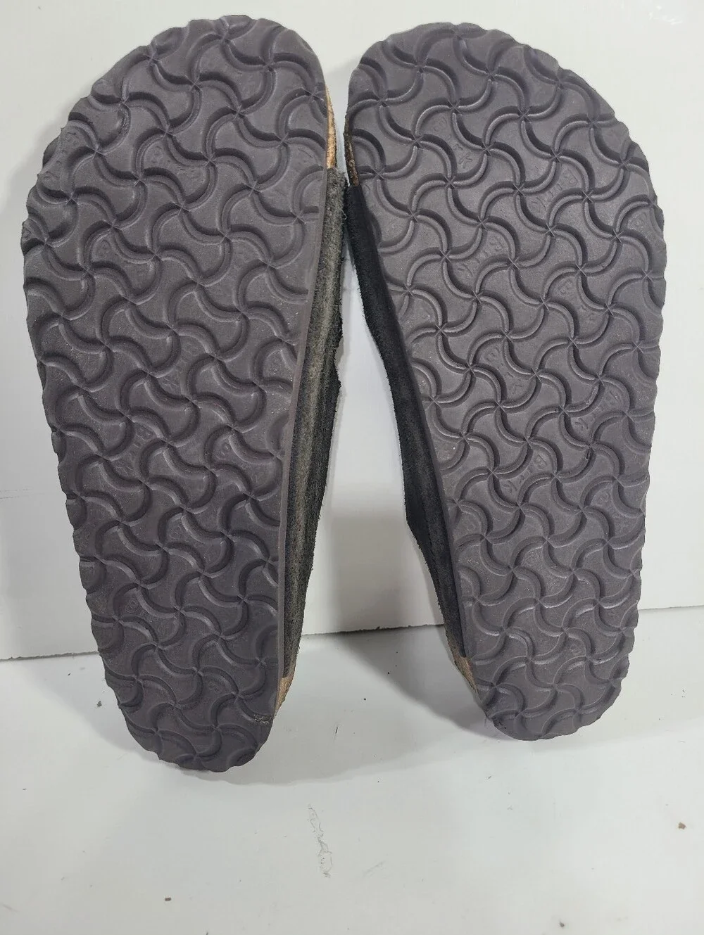 Birkenstock Arizona Suede Soft Footbed Black Gray EU 42 US Men 9 Women 11 Narrow